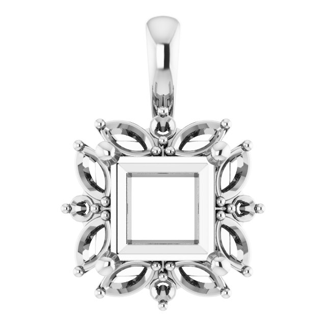 Sculptural Halo-Style Pendant