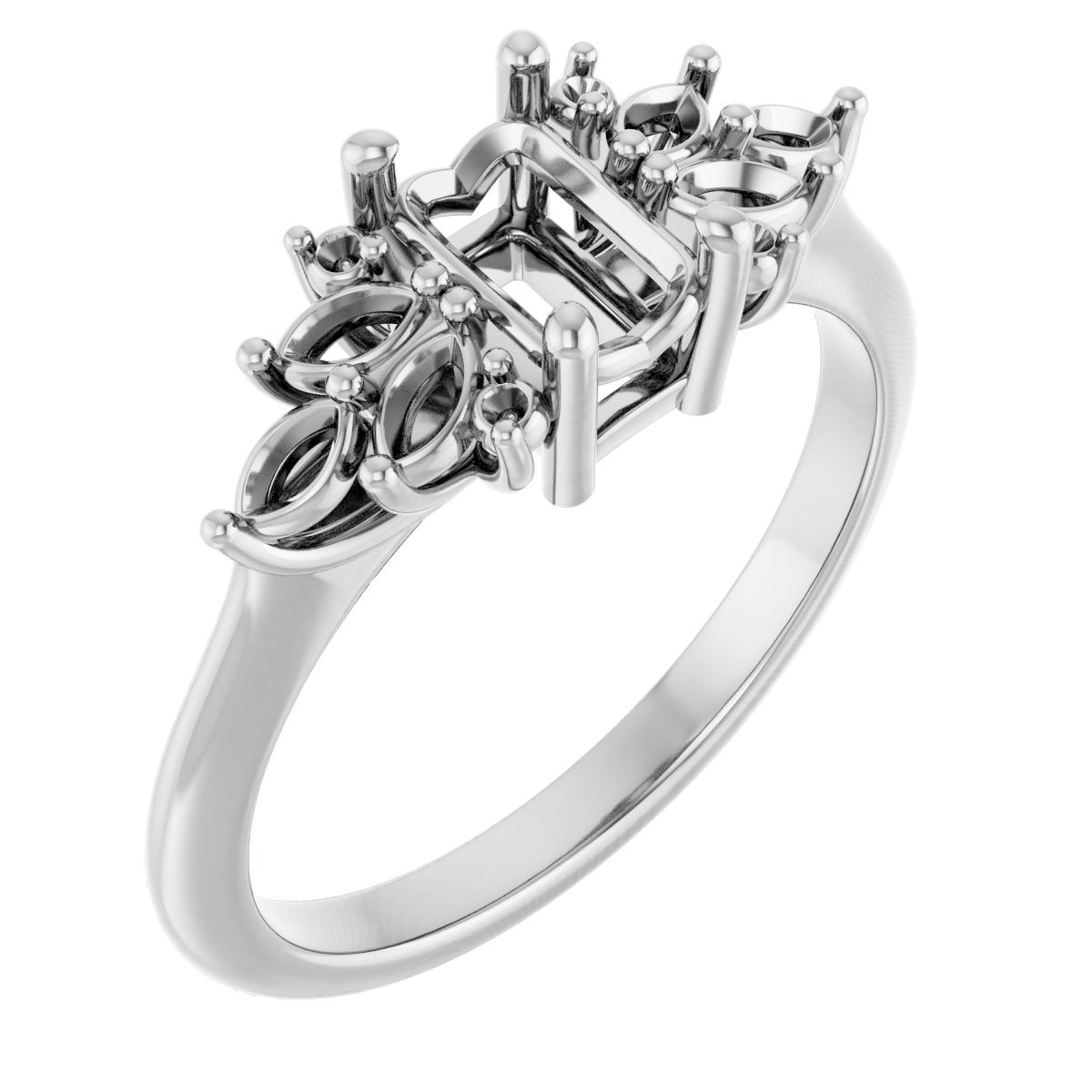 Accented Engagement Ring