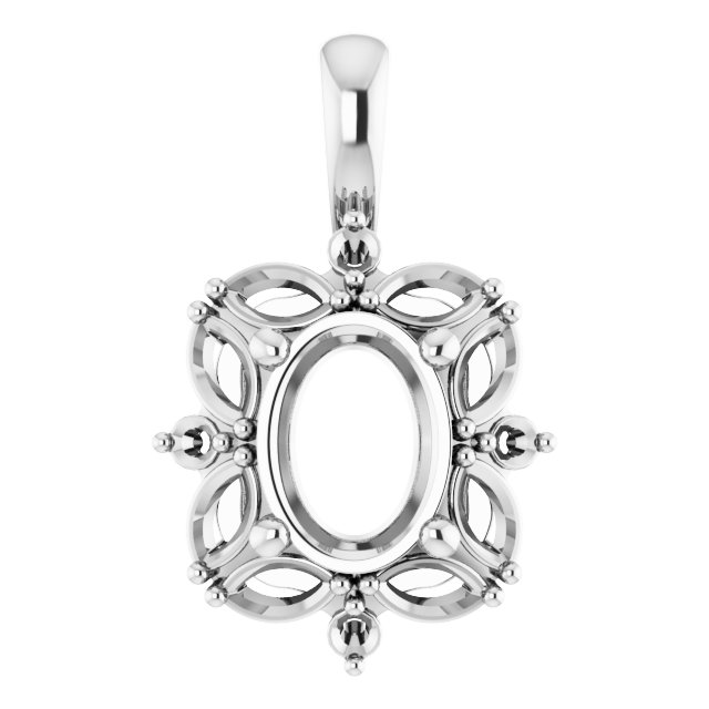Sculptural Halo-Style Pendant