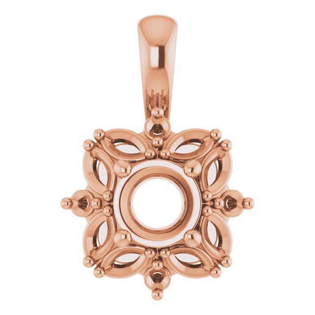 Sculptural Halo-Style Pendant