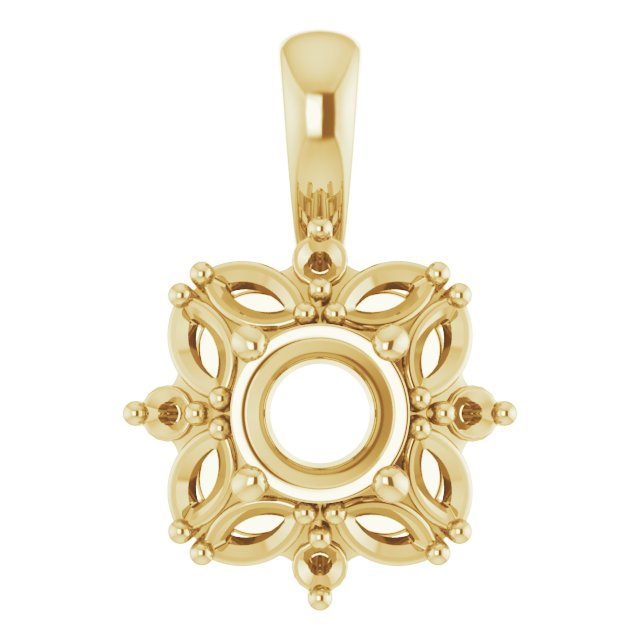Sculptural Halo-Style Pendant