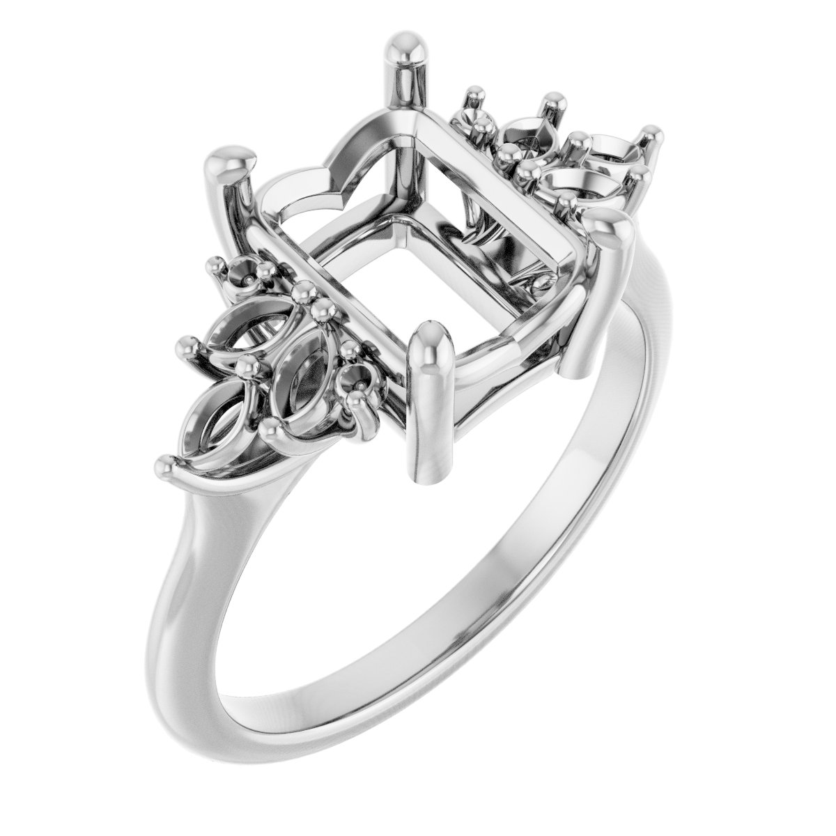 Accented Engagement Ring