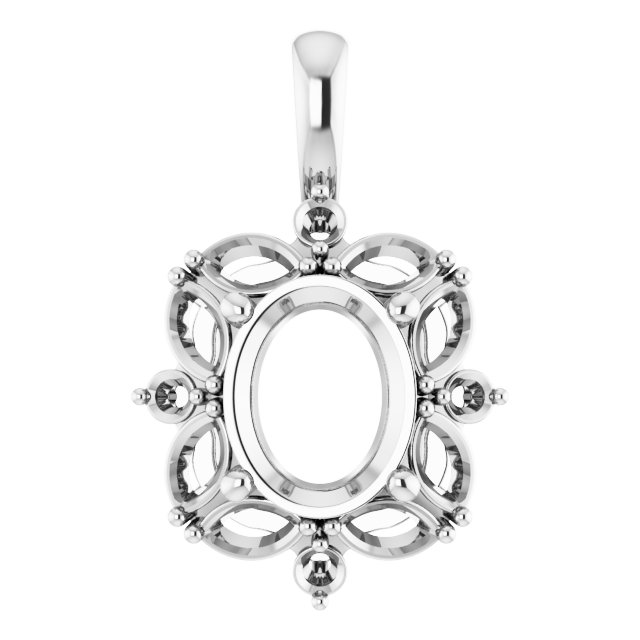 Sculptural Halo-Style Pendant