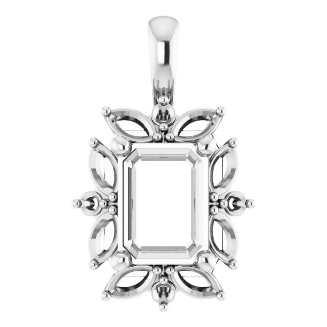 Sculptural Halo-Style Pendant