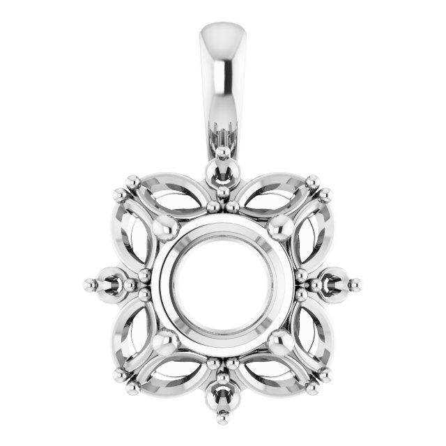 Sculptural Halo-Style Pendant