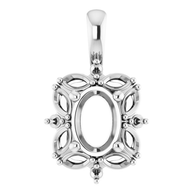 Sculptural Halo-Style Pendant