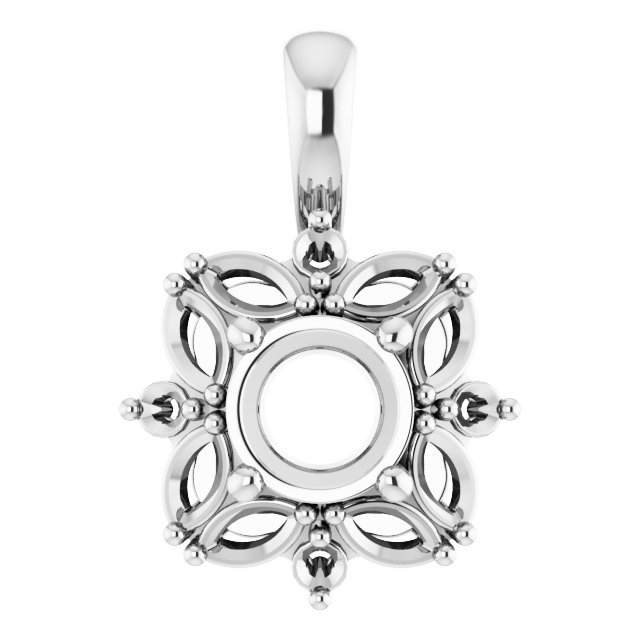Sculptural Halo-Style Pendant