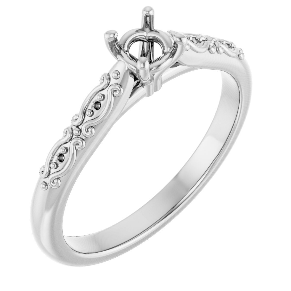 Accented Engagement Ring