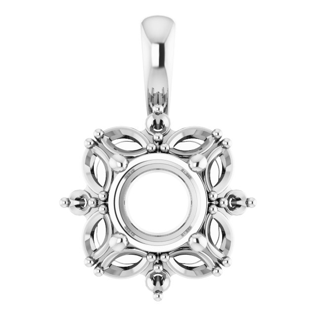 Sculptural Halo-Style Pendant