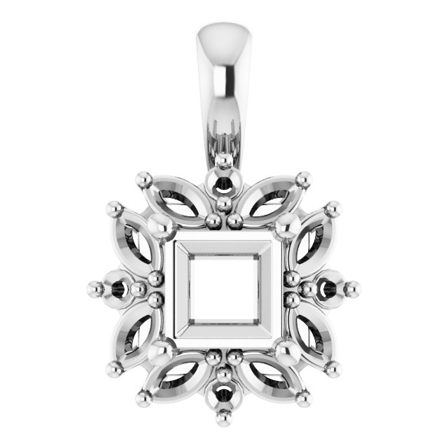 Sculptural Halo-Style Pendant