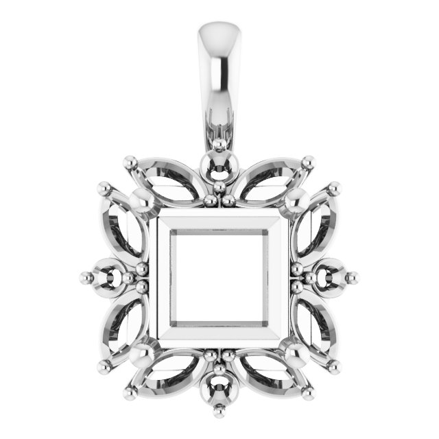 Sculptural Halo-Style Pendant