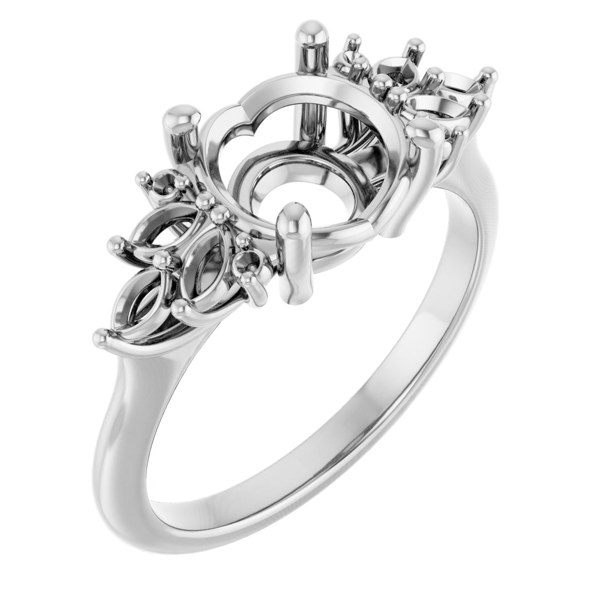 Accented Engagement Ring