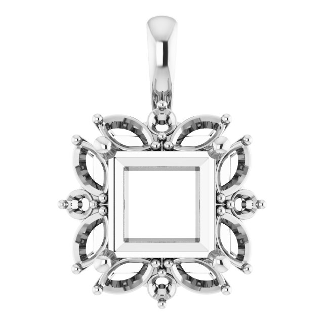Sculptural Halo-Style Pendant
