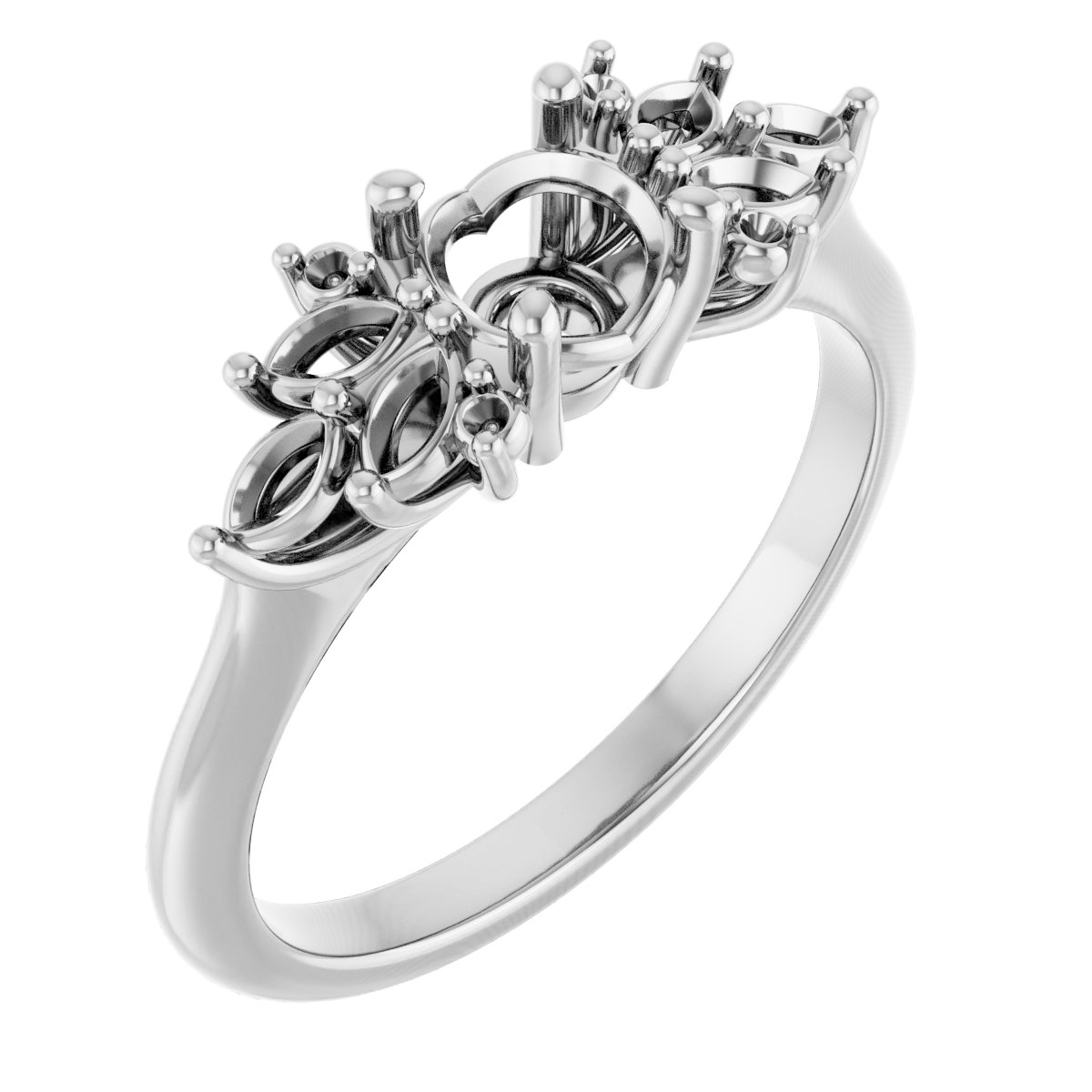 Accented Engagement Ring