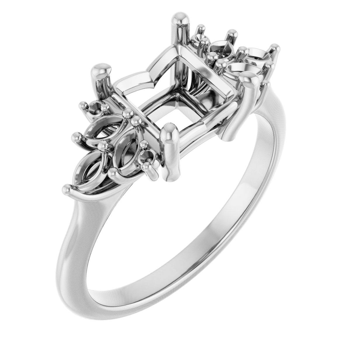 Accented Engagement Ring