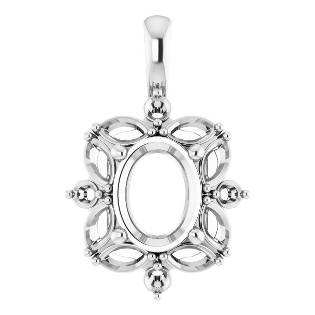 Sculptural Halo-Style Pendant
