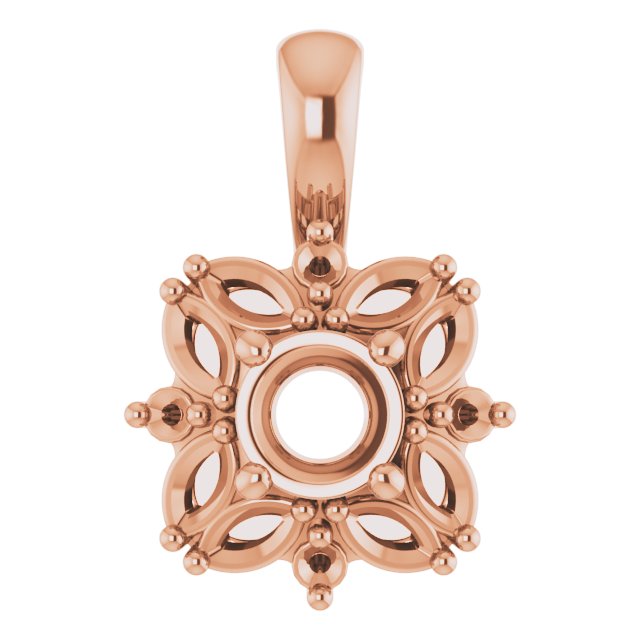Sculptural Halo-Style Pendant