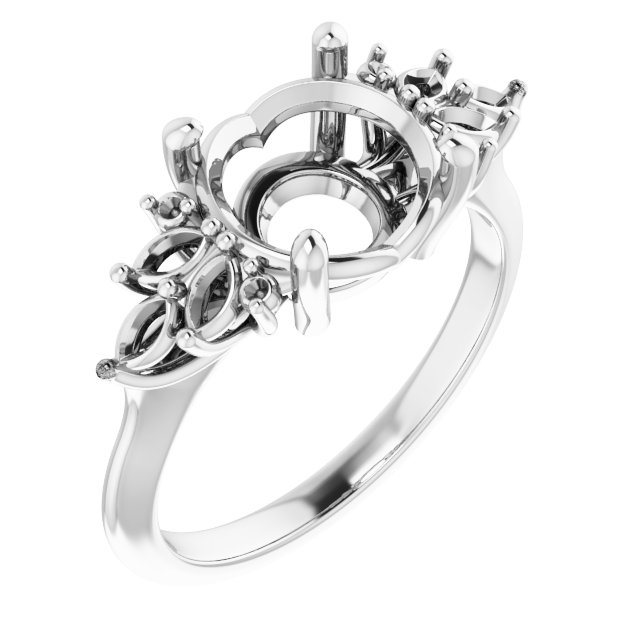 Accented Engagement Ring
