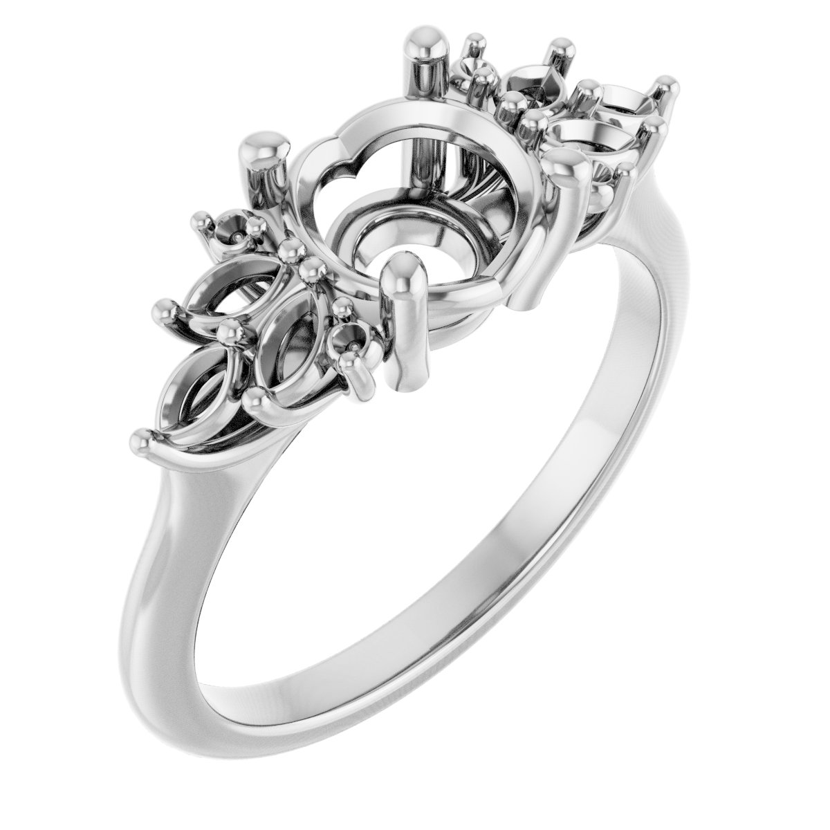 Accented Engagement Ring