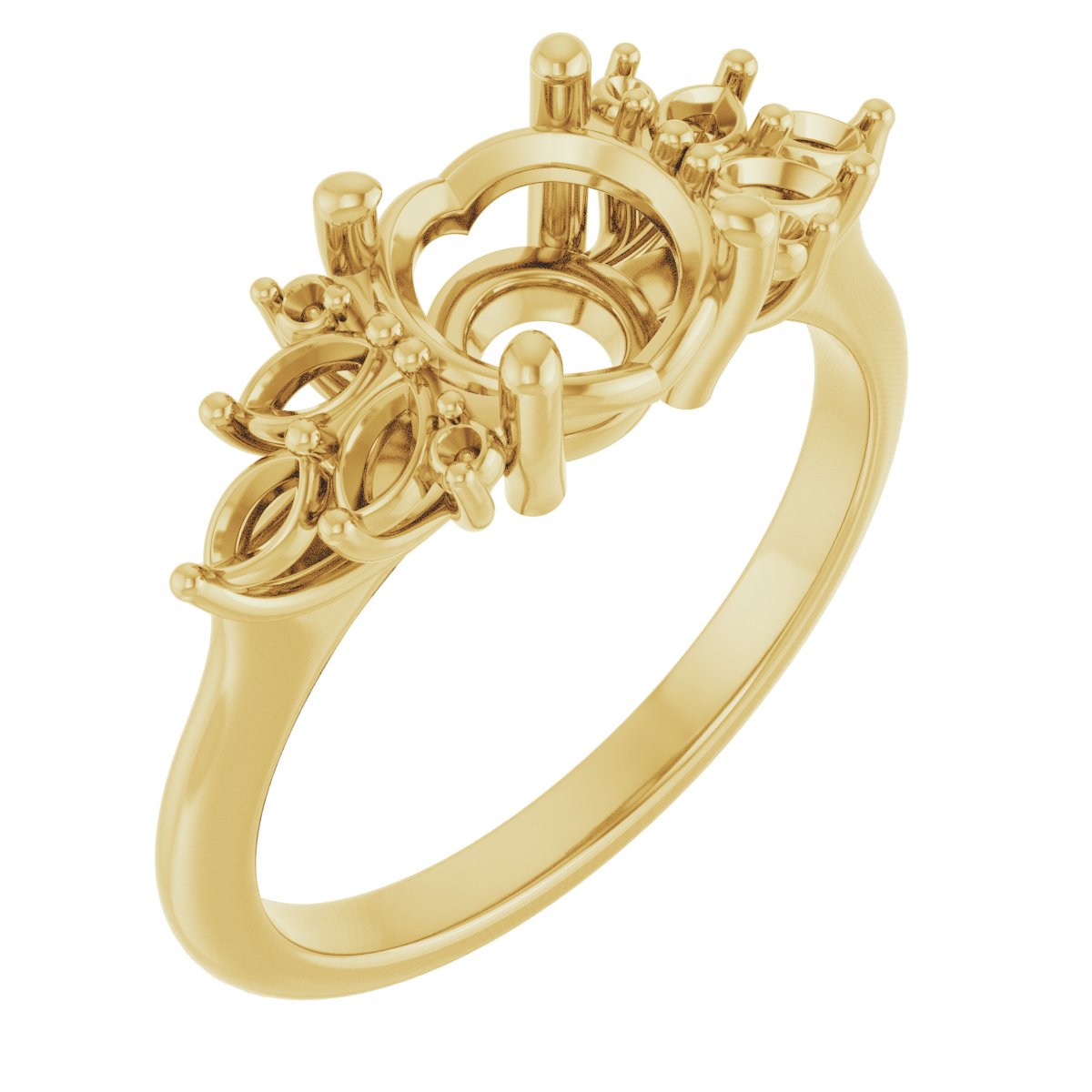 Accented Engagement Ring