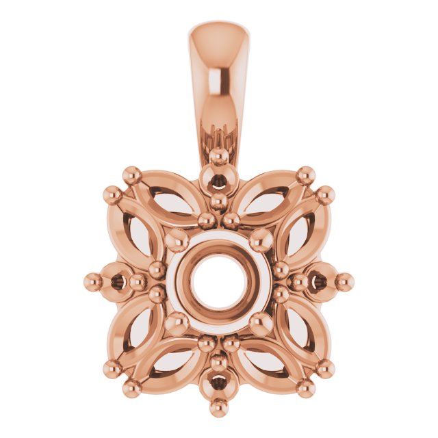 Sculptural Halo-Style Pendant