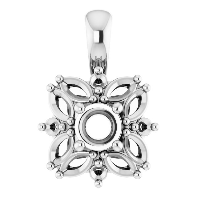 Sculptural Halo-Style Pendant