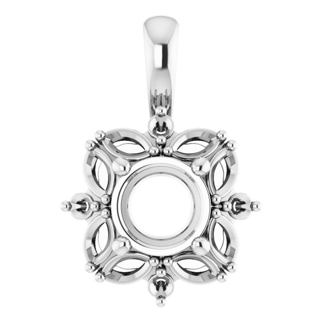 Sculptural Halo-Style Pendant
