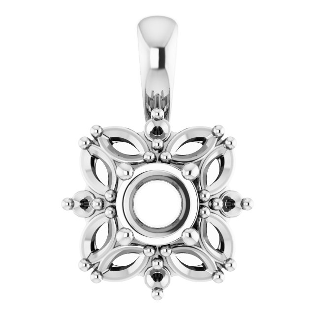 Sculptural Halo-Style Pendant
