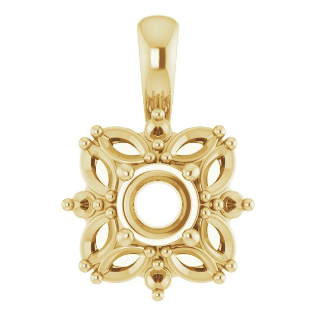 Sculptural Halo-Style Pendant