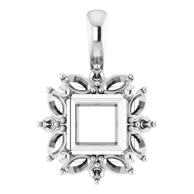 Sculptural Halo-Style Pendant