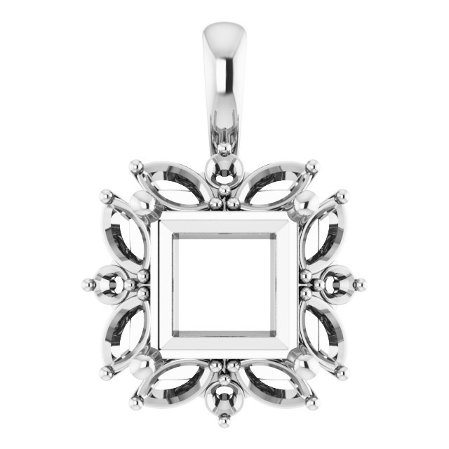 Sculptural Halo-Style Pendant