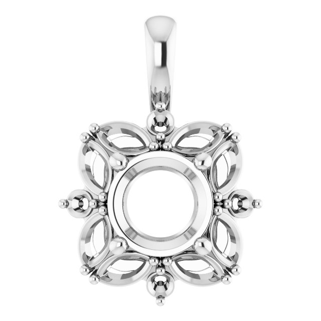 Sculptural Halo-Style Pendant
