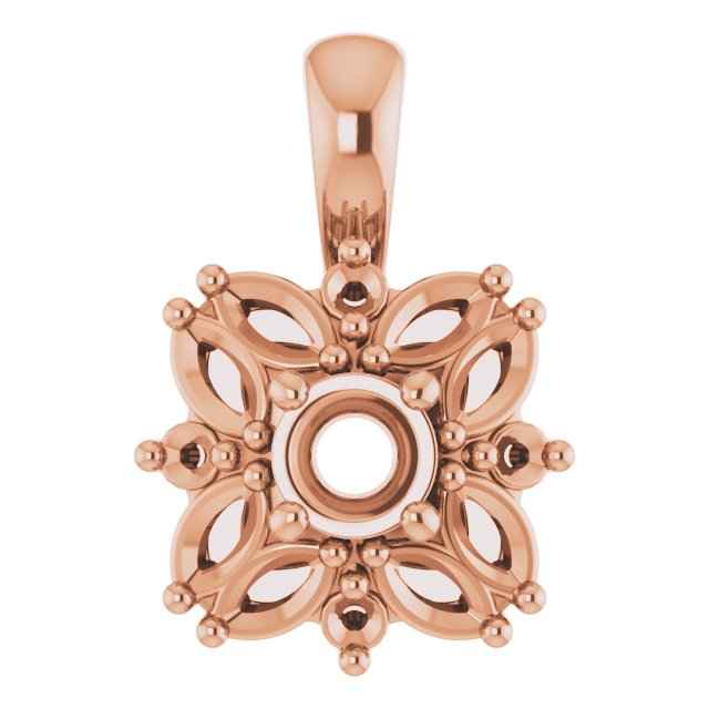 Sculptural Halo-Style Pendant