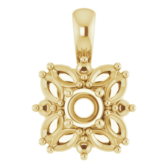 Sculptural Halo-Style Pendant