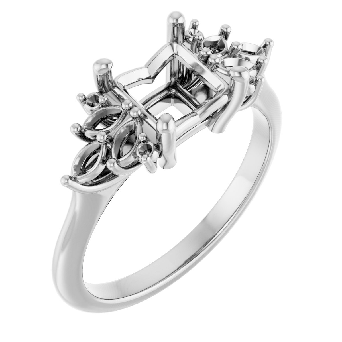 Accented Engagement Ring