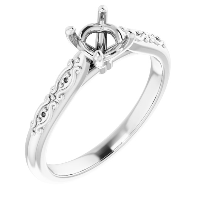 Accented Engagement Ring