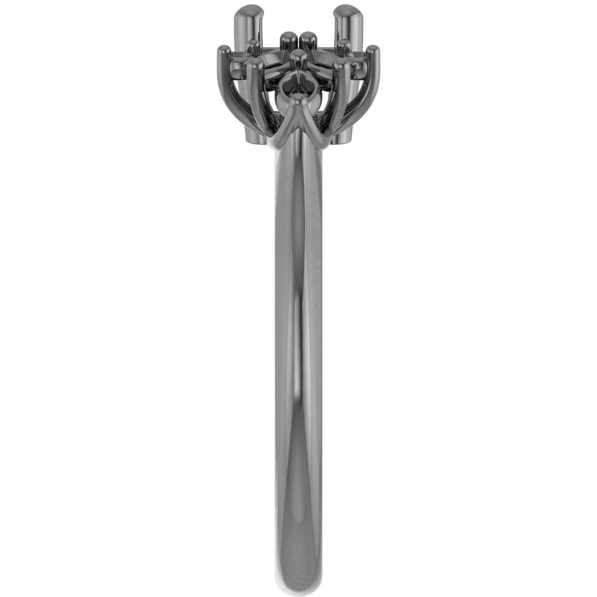 9.4 mm Round Engagement Ring Mounting view 4