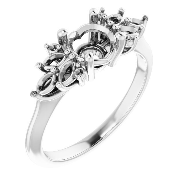 Accented Engagement Ring
