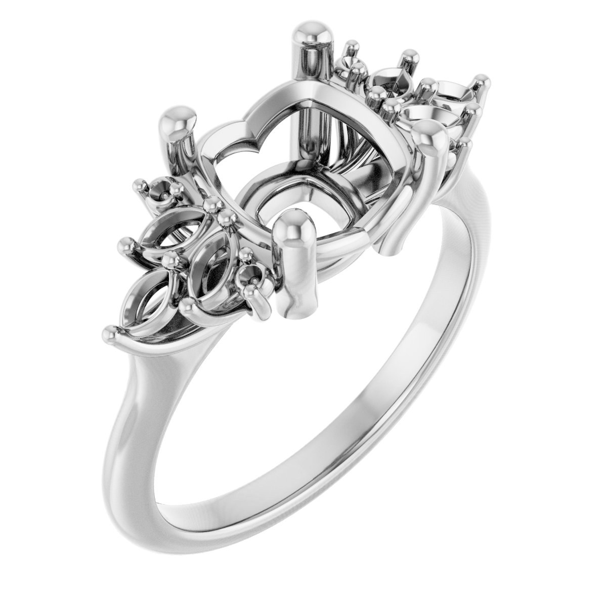 Accented Engagement Ring