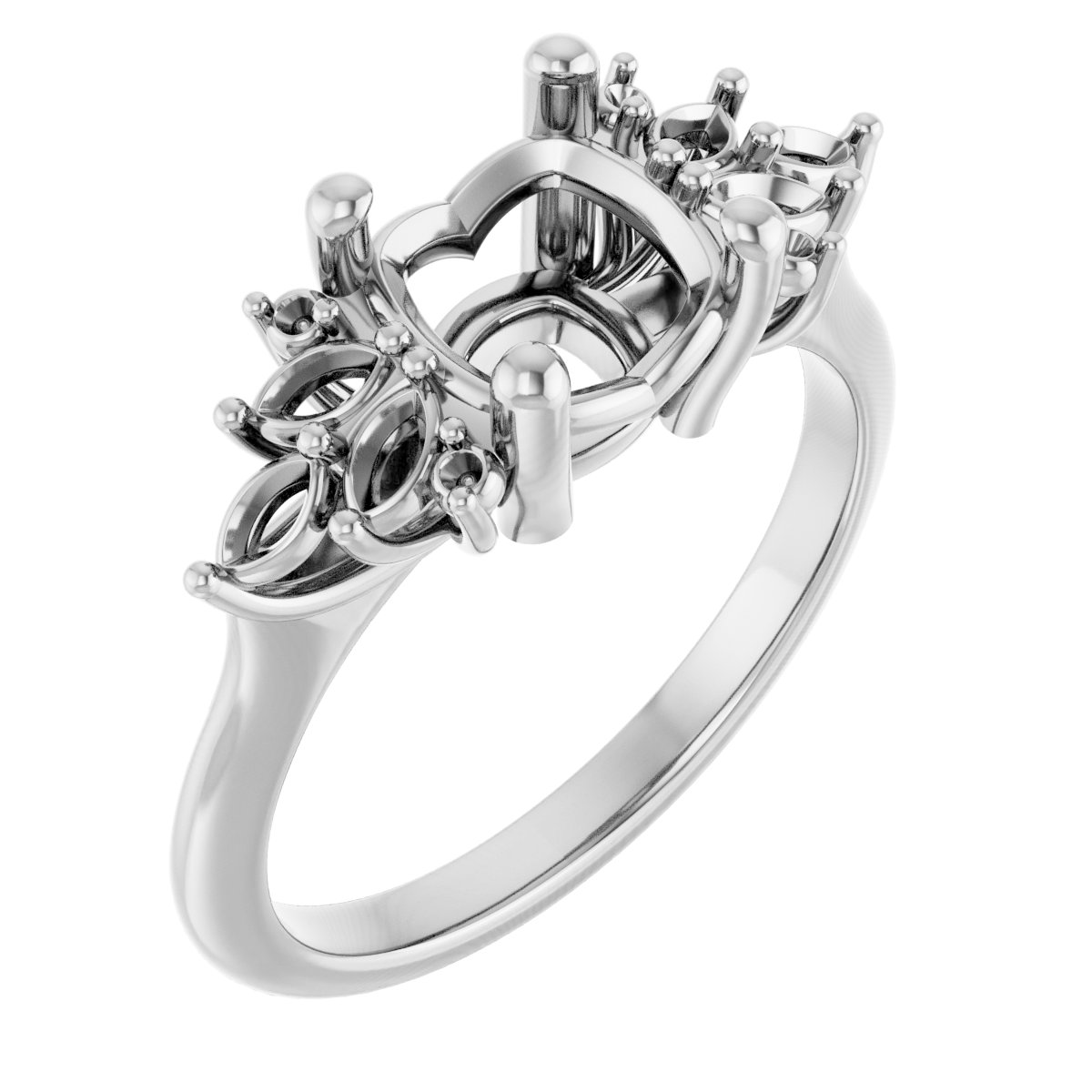 Accented Engagement Ring