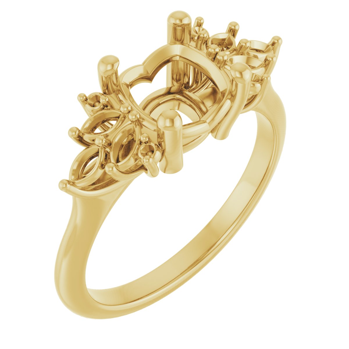 Accented Engagement Ring