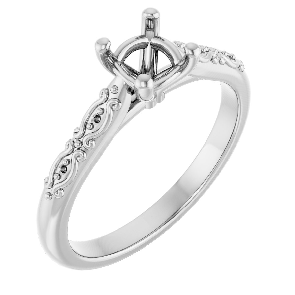 Accented Engagement Ring