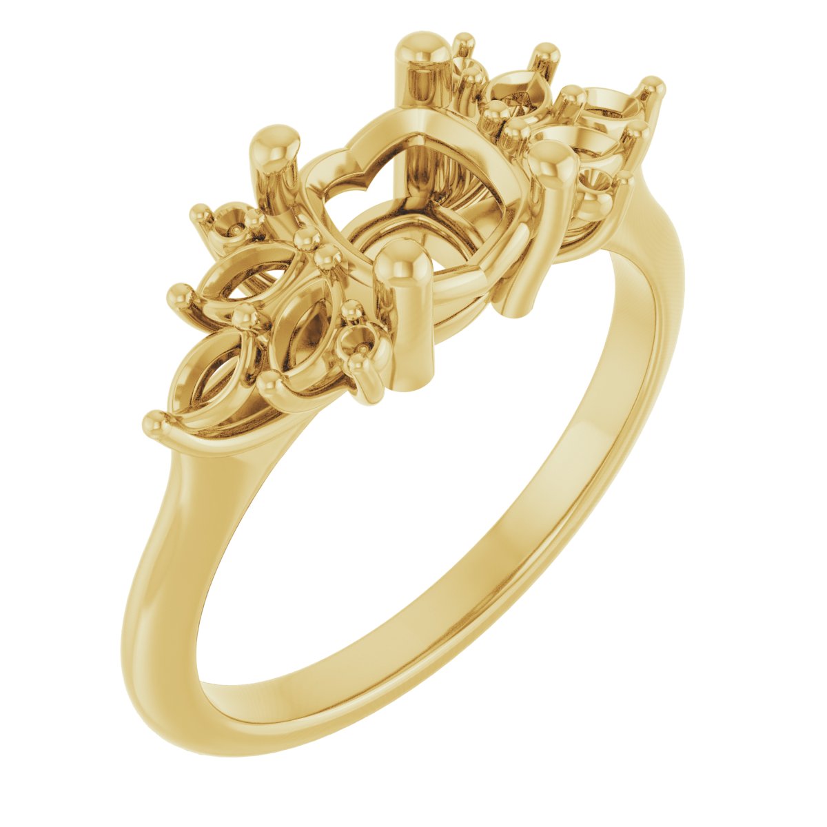 Accented Engagement Ring