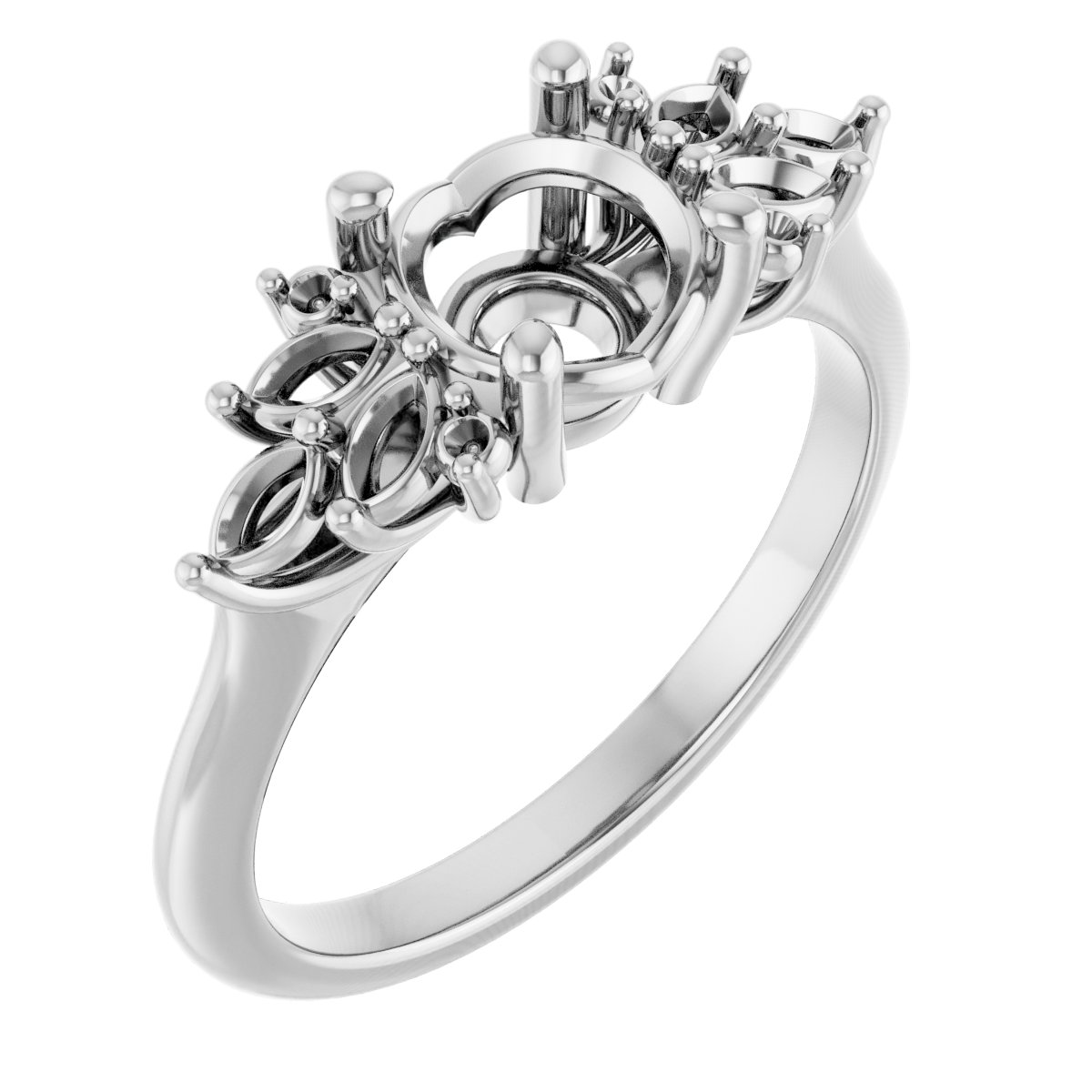 Accented Engagement Ring