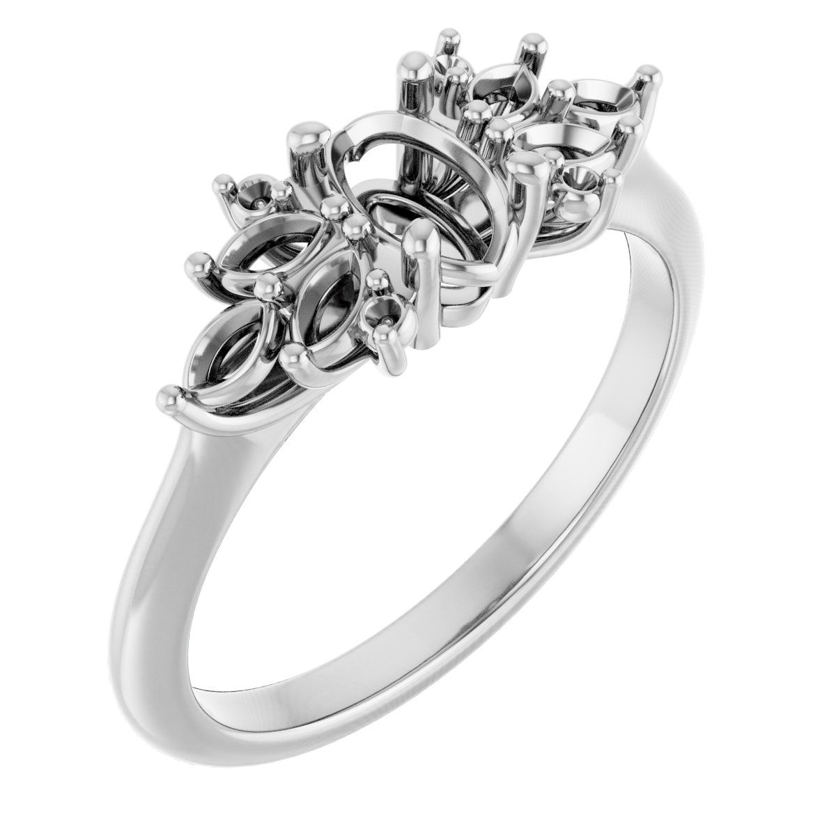 Accented Engagement Ring