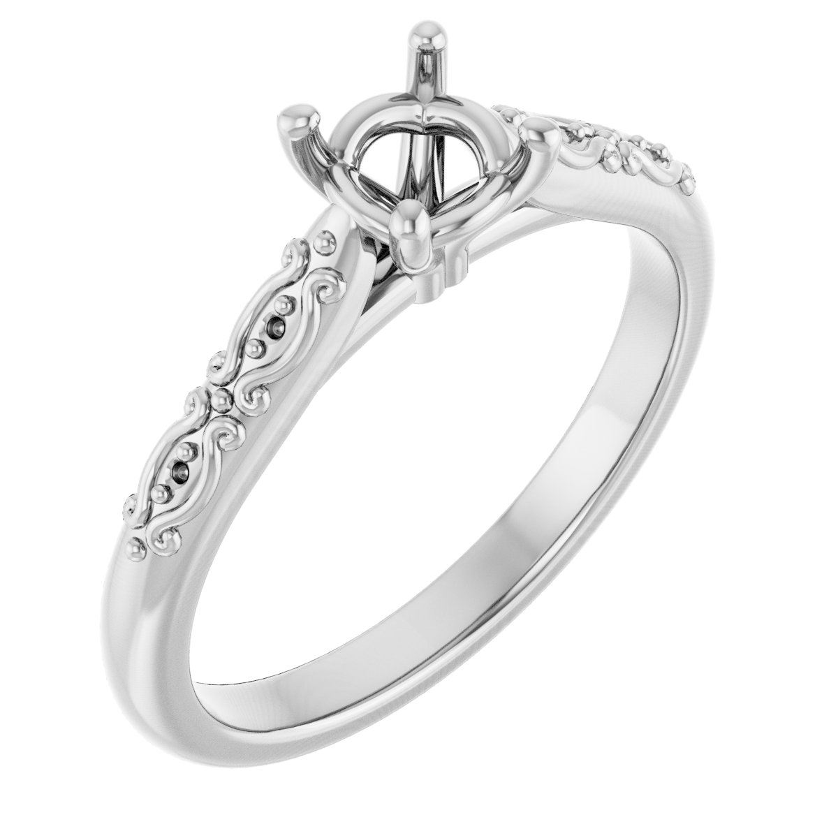 Accented Engagement Ring