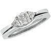 Platinum 3 Stone Diamond Engagement Ring .38 CTW Ref 115253