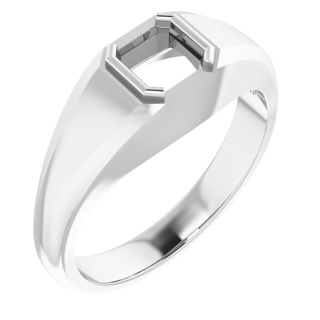 Beveled-Edge Bezel-Set Band