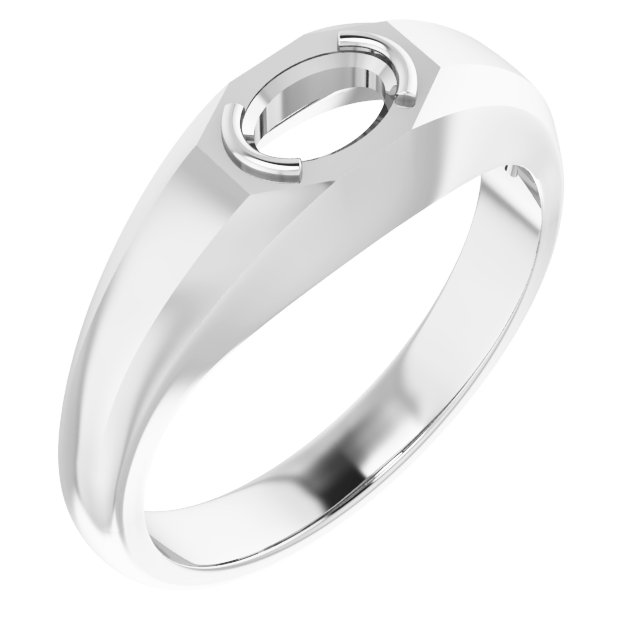 Beveled-Edge Bezel-Set Band