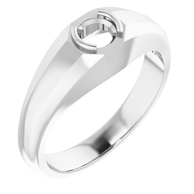 Beveled-Edge Bezel-Set Band